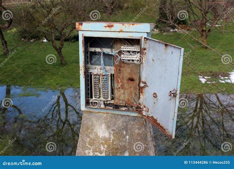 do metal electrical boxes rust|metal electrical box doors.